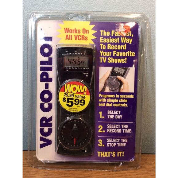 VCR Co-Pilot Other - VTG VCR COPILOT Timer Remote Record Your Favorite TV Shows Free Shipping NEW